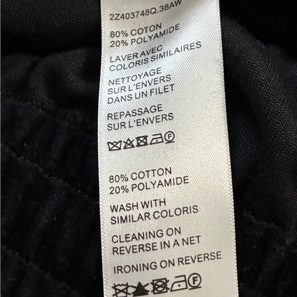 Celine Straight Track Pants in Velvet Jersey - Picture 6 of 6